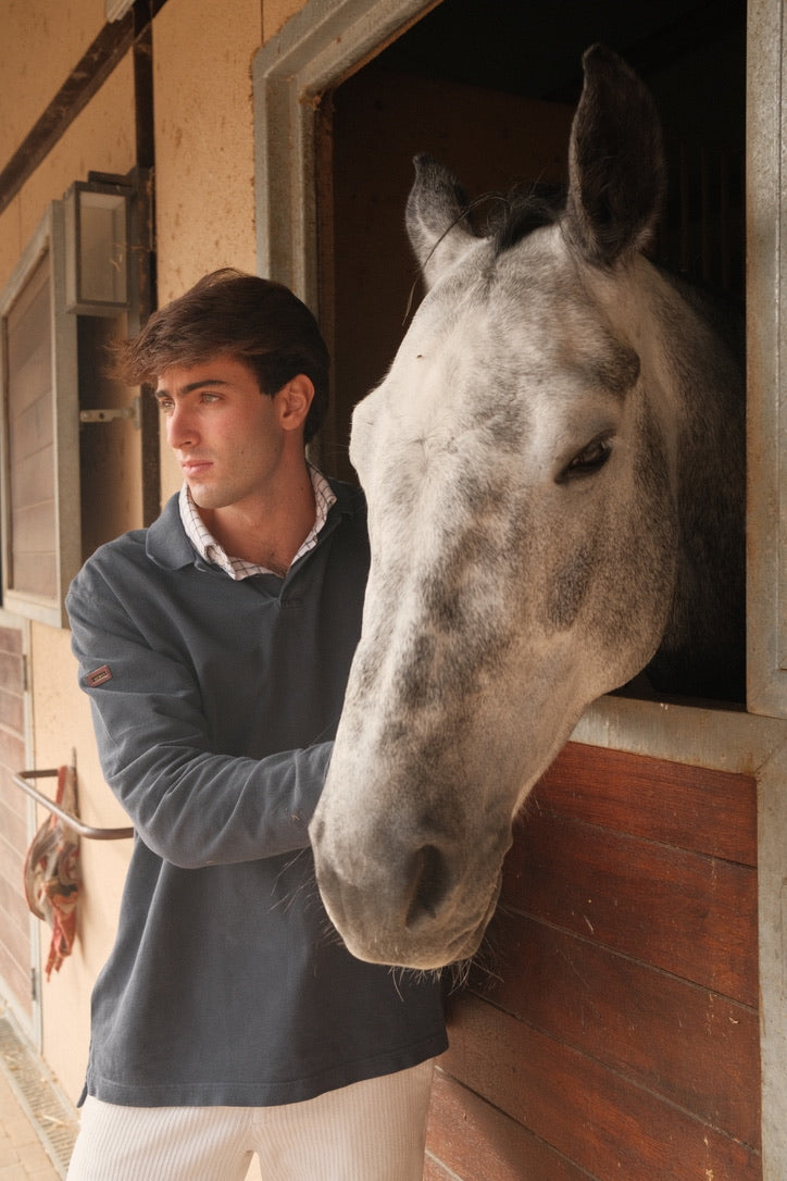 NAVY COTTON – Polo – vista 2 – MORAY